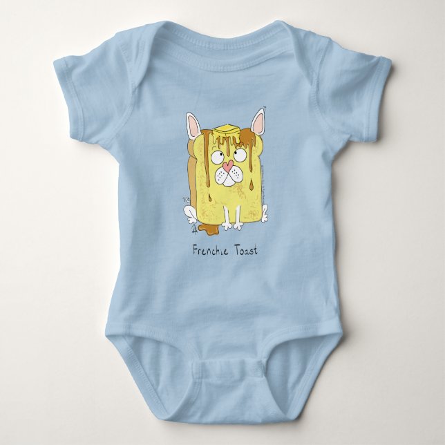 Body French Toast French Bulldog Baby Bodysuit (Devant)