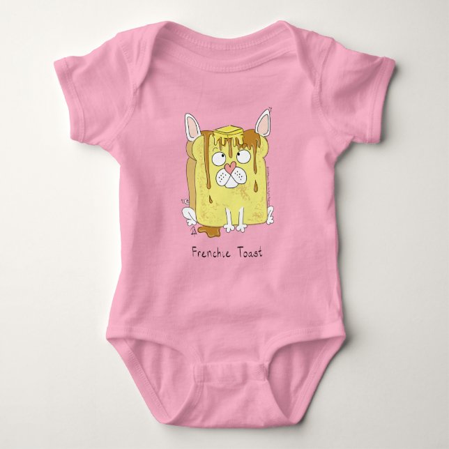 Body Frenchie Toast French Bulldog Bodysuit pour bébé (Devant)