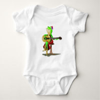 Frog Jouer Guitare Baby Bodysuit