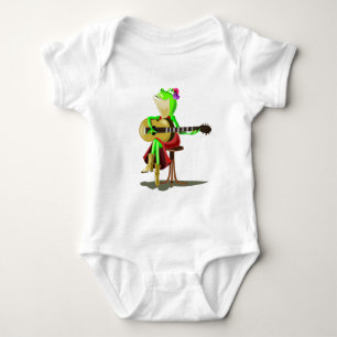 Body Frog Jouer Guitare Funny Baby Bodysuit