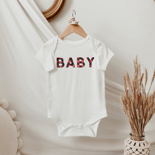 Body FROST Lumberjack Rouge Flannelle d'hiver bébé