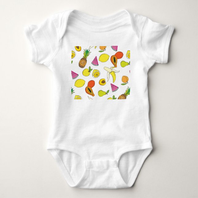 Body Fruit Juglé, Motif Vintage sans joint. (Devant)