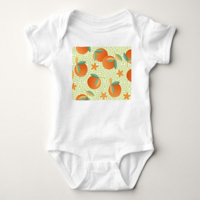 Body Fruit orange exotique : Vintage tropical. (Devant)