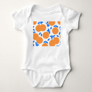 Body Fruit orange : Motif exquis bleu-bracelet.