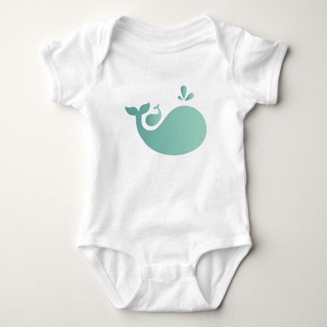 Body Fumeur bébé mamie et bébé baleine (Devant)