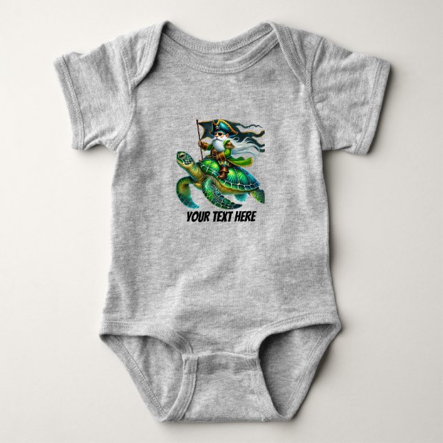 Body Fun baby boy pirate personnalisable (Devant)