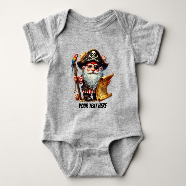 Body Fun baby boy pirate personnalisable (Devant)