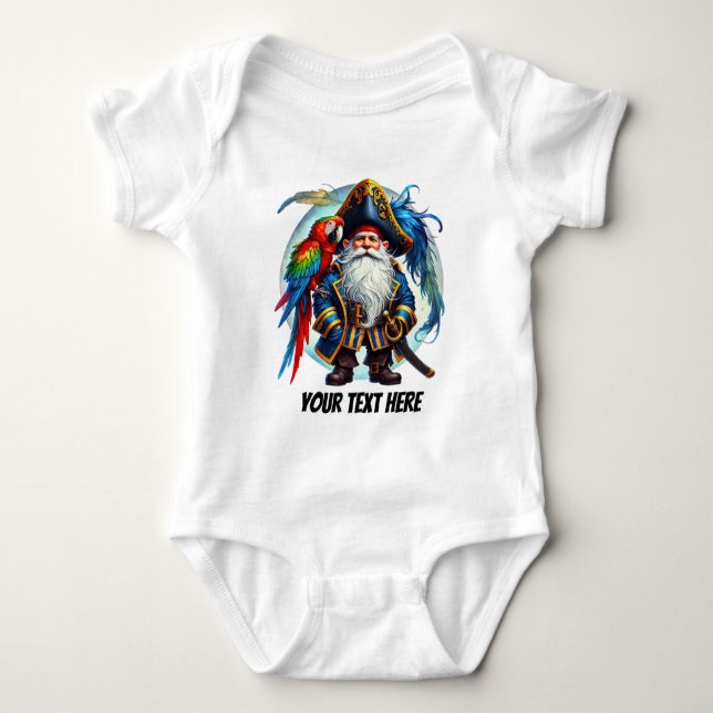 Body Fun baby boy pirate personnalisable (Devant)