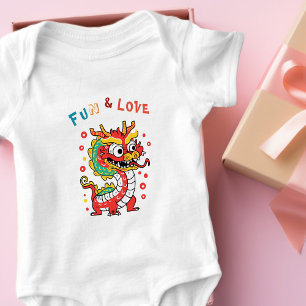 Body Fun Carton Dragon Chinois Nouvel An Fu Kids Cadeau