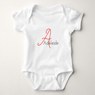 Body Fun Whimsical Girl Script Monogramme et nom