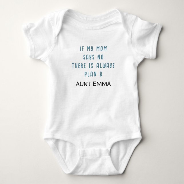 Body FUNNY AUNT Slogan Nom personnalisé (Devant)