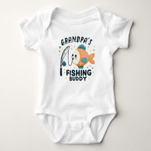 Body Funny Baby Fish   Grand-père's Fishing Buddy Baby