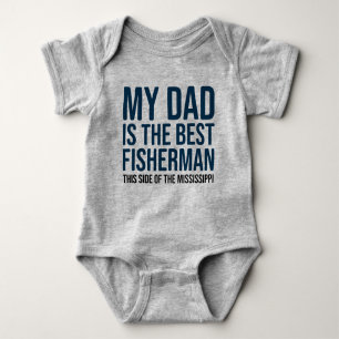 Body Funny Baby Fishing Jersey Bodysuit Chemise par Pap