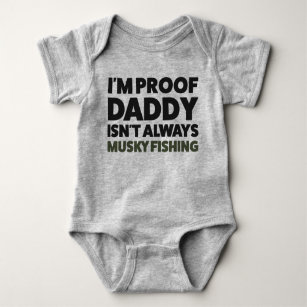 Body Funny Baby Musky Fishing Jersey Bodysuit Chemise
