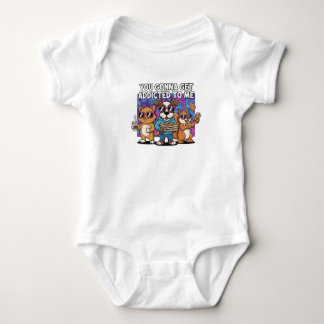 Body Funny Cartoon Animals "Addicted To Me" BabyT-Shirt