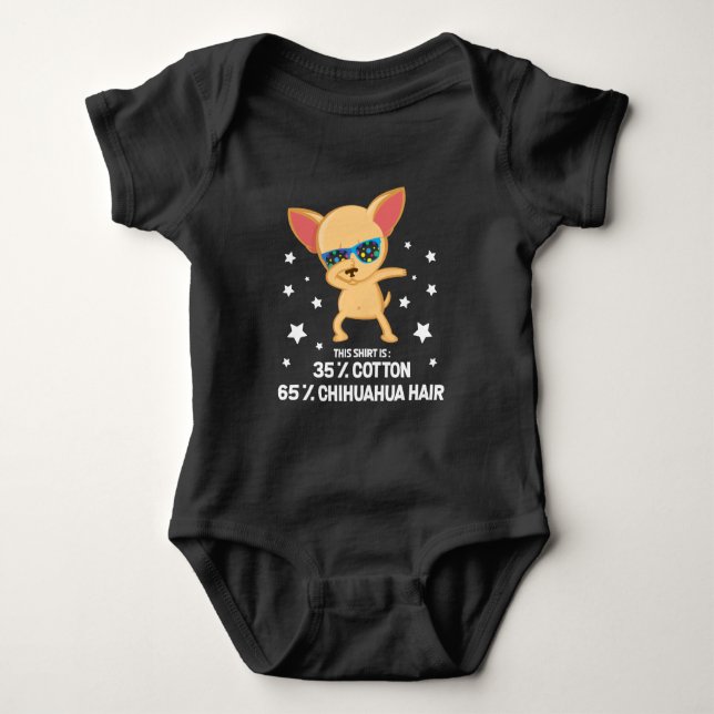 Body Funny Chihuahua Dabbing Doing Hair coton (Devant)