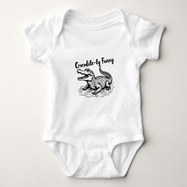 Body Funny Crocodile Tee - Unique crocodile Designs (Devant)