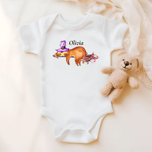 Body Funny Flying Sloth Sorcière bébé