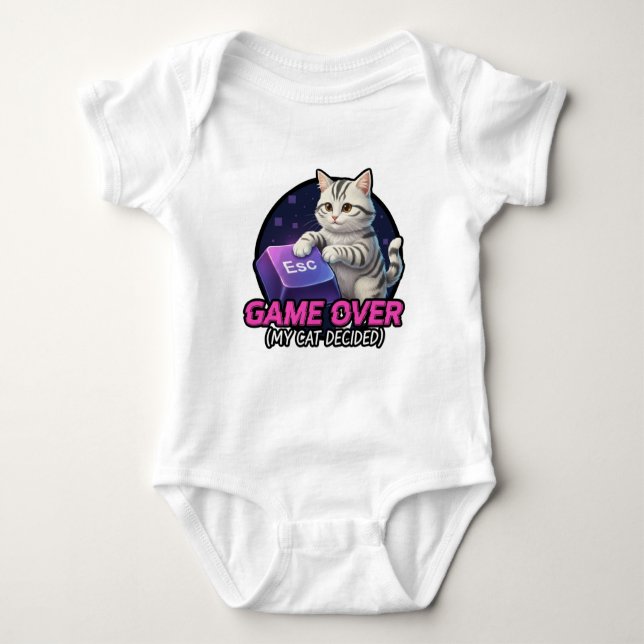Body ​Funny Gaming Cat Gamer Gift - My Cat Decided Game (Devant)