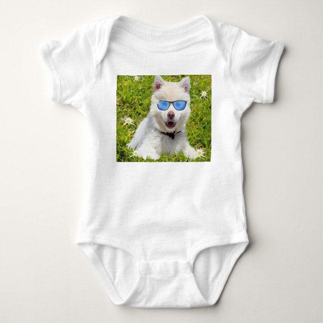 Body Funny Husky Puppy, (Devant)