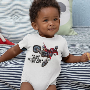 Body Funny Mon Père Est Mieux Red Dirt Bike Racing