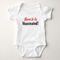 Funny Né pour être vacciné Typographie textuelle