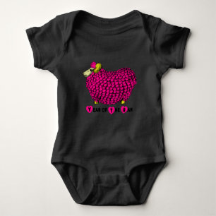 Body Funny Pink Ram chinois Nouvel An Zodiac Baby B