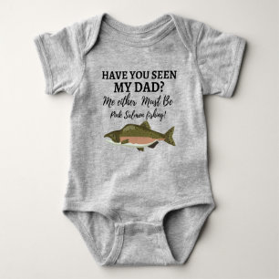 Body Funny Saumon rose Pêche Papa Poisson Cadeau