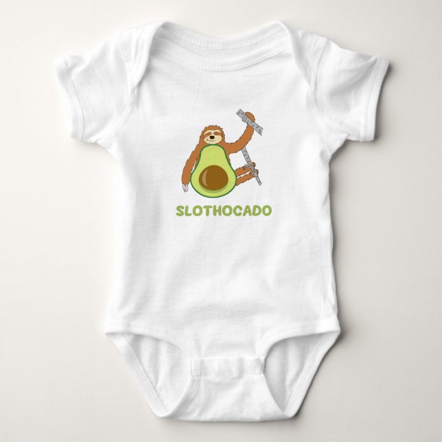 Body Funny Sloth Avocado (Devant)