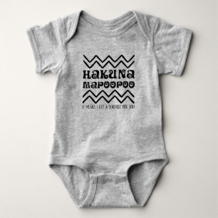 Body Funny Surprise, Hakuna Mapoopoo, cadeau pour bébé