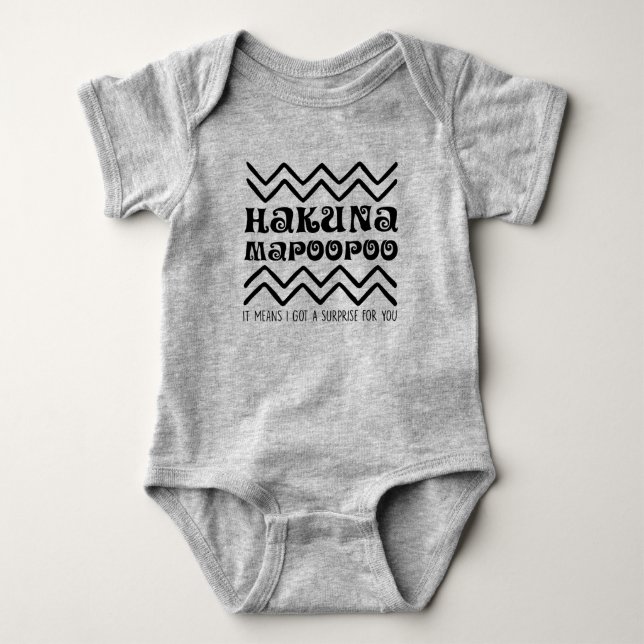 Body Funny Surprise, Hakuna Mapoopoo, cadeau pour bébé (Devant)