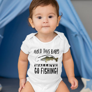 Body Funny Walleye Pêche Pun Tenir Ce Bébé Hilarious