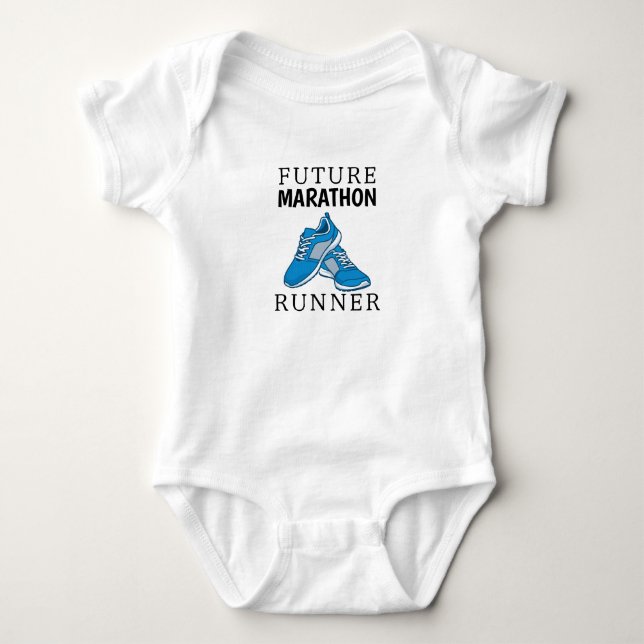 Body Futur bébé marathonien, course à longue distance (Devant)