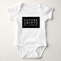 Futur Crypto Millionaire Baby Big Block Design