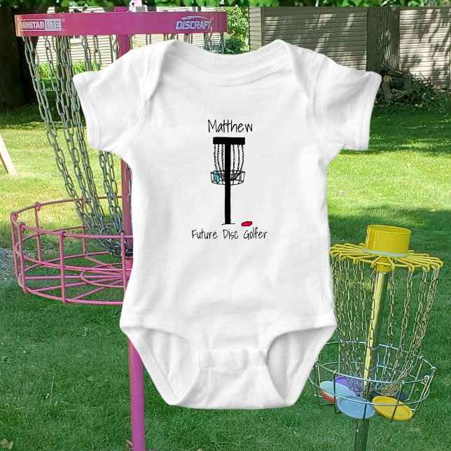 Body Futur disque personnalisé Golfer Baby Baby Bodysui (Créateur téléchargé)
