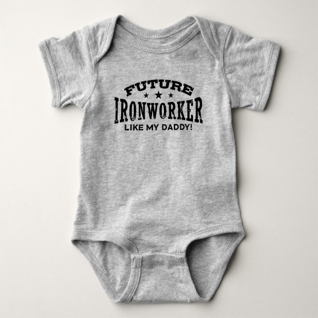 Body Futur Fer Comme Mon Papa Baby Bodysuit (Devant)