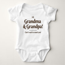 "Futur Grand-Bébé Bodysuit" conception simple et m