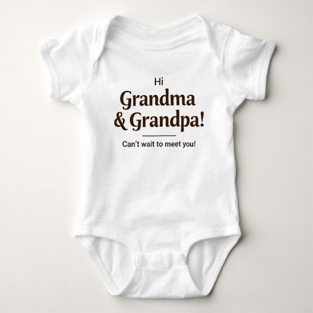 Body "Futur Grand-Bébé Bodysuit" conception simple et m (Devant)