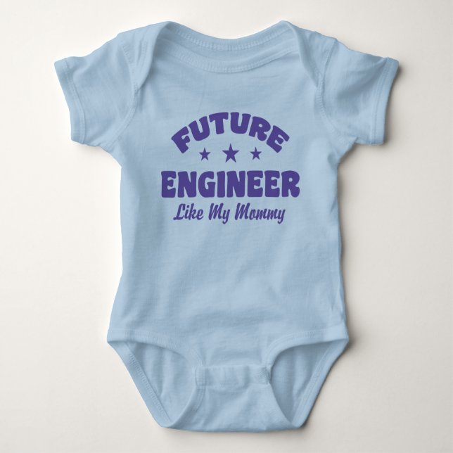Body Futur Ingénieur Comme Ma Maman Baby T-Shirt (Devant)