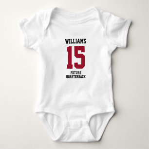 Body Futur joueur de football Thème de sport rouge fonc