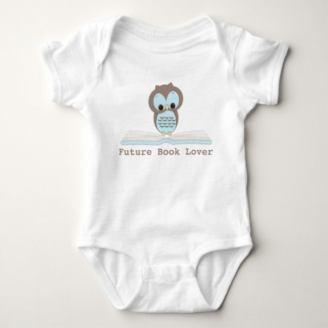 Body Futur livre Lover Baby Boy Cute Owl Shirt (Devant)