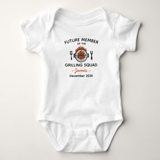 Body Futur Membre de l'Équipe de Grillade - Grillade (Devant)
