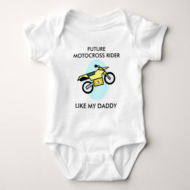 Body Futur Motocross Rider Bodysuit bébé (Devant)