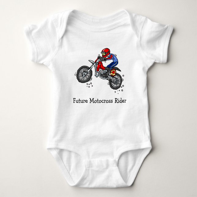 Body Futur Motocross Rider Bodysuit bébé (Devant)