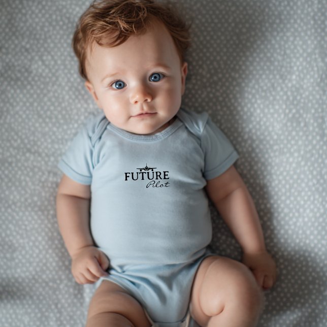 Body Futur pilote d'avion bébé garçon Aviateur Minimali (Créateur téléchargé)