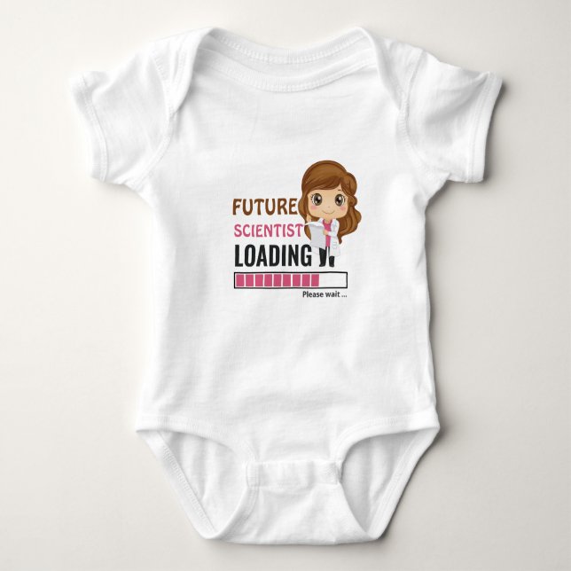 Body Futur scientifique Chargement bébé Douche Fille (Devant)