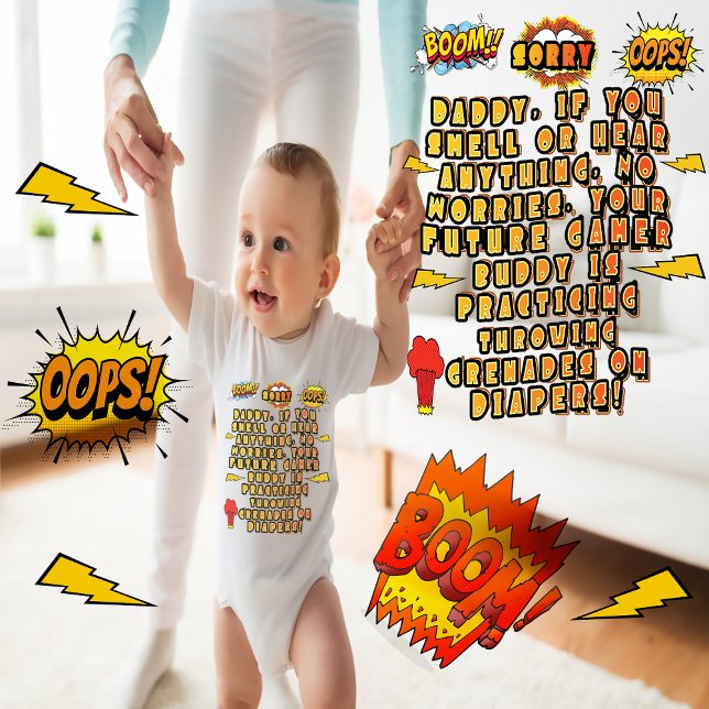 BODY FUTURE JEU BOUDDY BABY BODYSUIT, GAMER DADY CADEAU (gamer buddy baby bodysuit, gift for gamer dads , gamer fathers, newborn gift, toddler gift, )