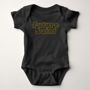 Body Future Saint - Baby Unisex Bodysuit Gold