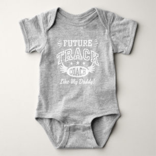 Body Future Track Coach Comme Mon Papa Baby Bodysuit