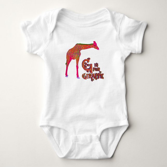 Body G est pour Giraffe-Baby Infant Creeper (Devant)
